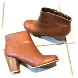 Tan booties